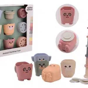 Animal stacking cups